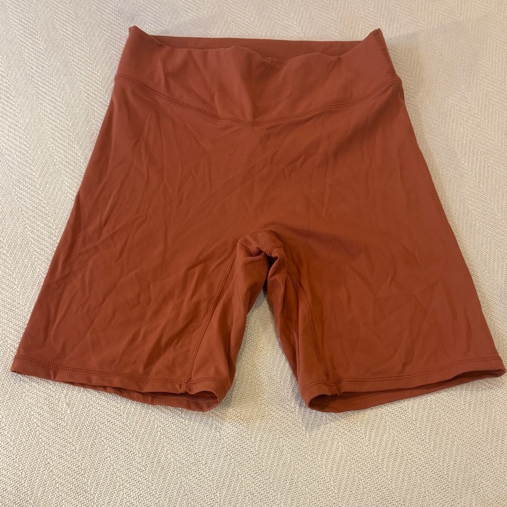 VITALITY BALANCE ATHLETICA PAPRIKA ORANGE BIKER SHORTS SIZE - S